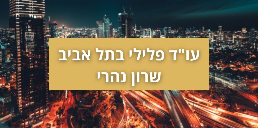 שרון נהרי - עורך דין פלילי בתל אביב