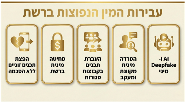 עבירות המין הנפוצות ברשת